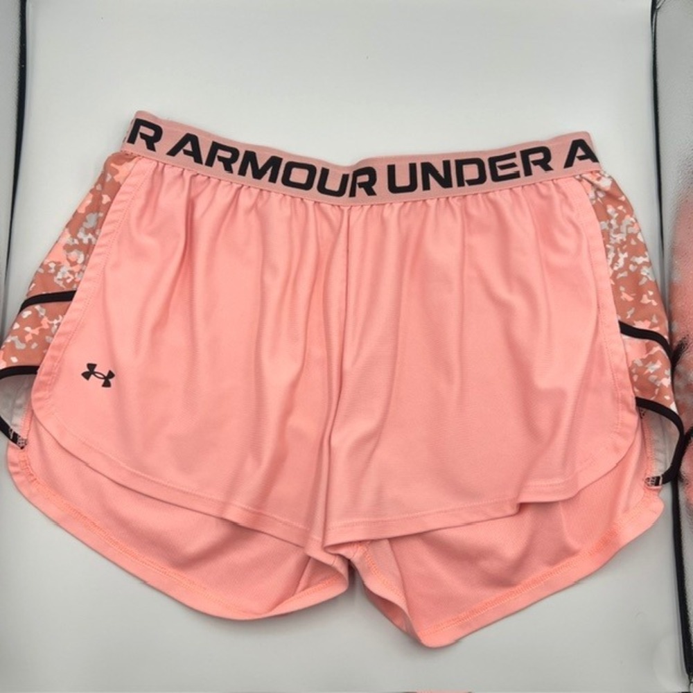 Under Armour Womens Pink Athletic‎ Workout Gym Shorts Size XL